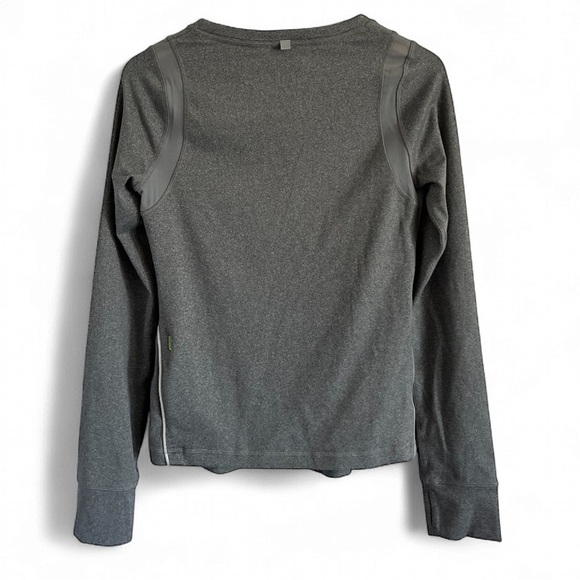 Abercrombie & Fitch Gray with Neon Green Running Long Sleeve Tee - Picture 4 of 4
